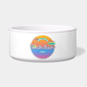 South Beach, Miami, Florida with Palms