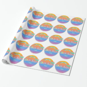 South Beach, Miami, Florida with Palms Wrapping Paper