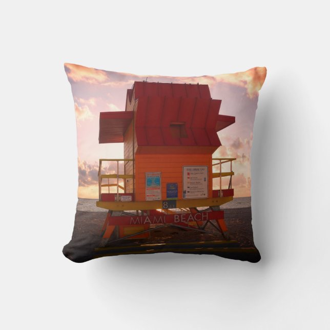 South Beach, Miami Lifeguard Stand (Ocean Rescue) Cushion (Front)