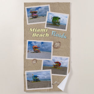 South Beach Miami Lifeguard Towers Towel