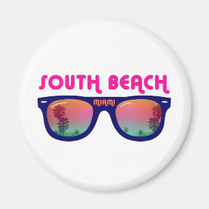 South Beach Miami sunglasses Magnet
