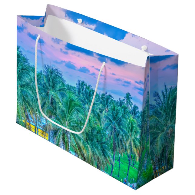 South Beach Photography Large Gift Bag (Front Angled)