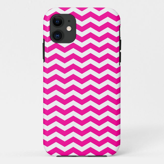 South Beach Pink Wave Chevron Case-Mate iPhone Case (Back)