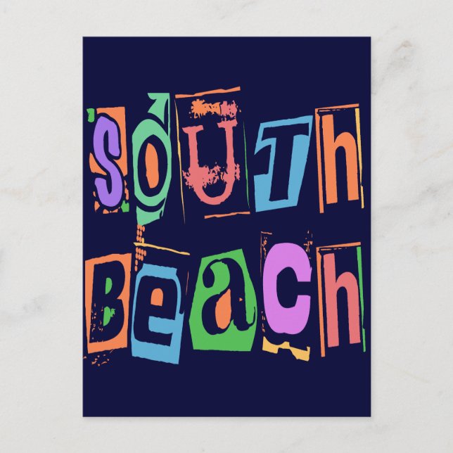 SOUTH BEACH POSTCARD (Front)