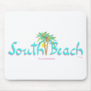 South Beach Sun Miami Mouse Pad