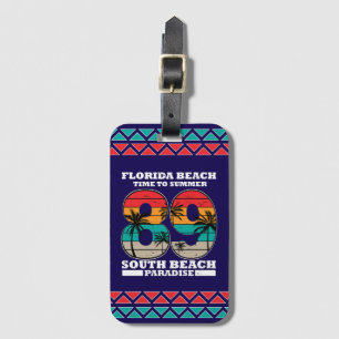 South Beach Sunset – Ride the Wave of Summer Luggage Tag