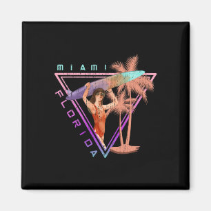 South Beach Surfing Surfer Miami Summer Vacation F Magnet