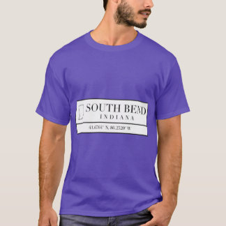 South Bend Indiana Coordinates T-Shirt