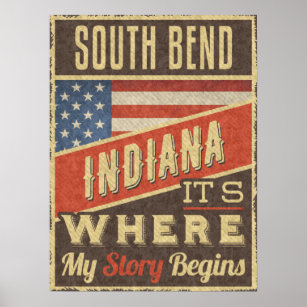South Bend Indiana Poster