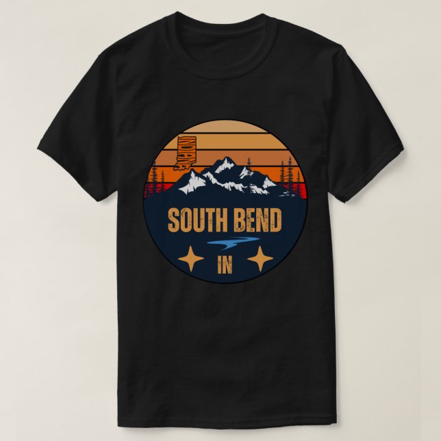 South Bend, Indiana T-Shirt (Design Front)