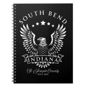 South Bend St. Joseph County Indiana Vintage Eagle Notebook