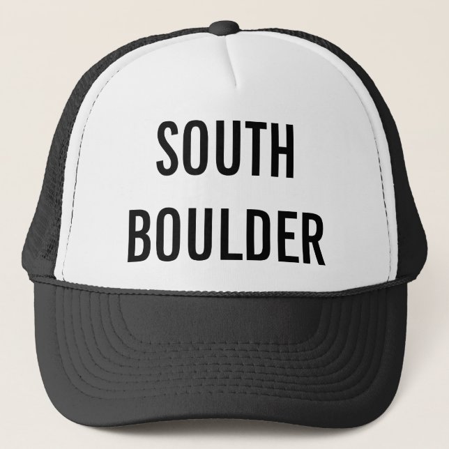 SOUTH BOULDER TRUCKER HAT (Front)