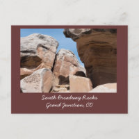South Broadway Rocks, Grand Junction, CO Postcard