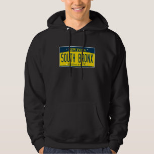 South Bronx New York Ny Neighbourhood License Plat Hoodie