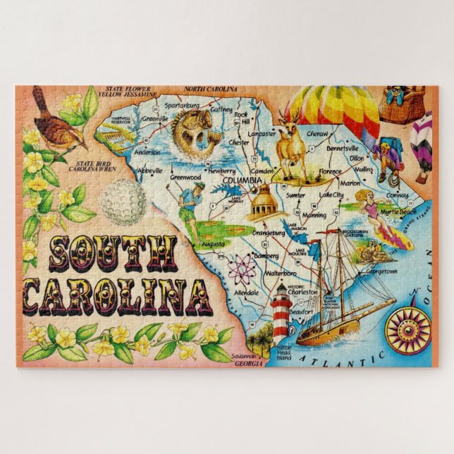 South Carolina 20x30 Jigsaw Puzzle (Horizontal)