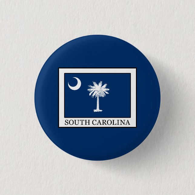 South Carolina 3 Cm Round Badge (Front)