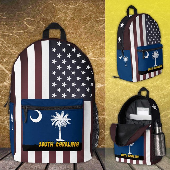 South Carolina / America bag, patriotic flag / USA Printed Backpack (Creator Uploaded)