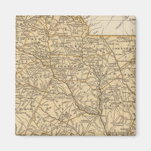 South Carolina Atlas Map Magnet