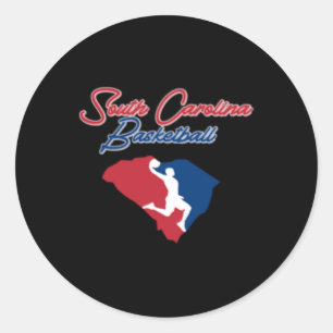 South Carolina Basketball (usa Colours) Classic Round Sticker