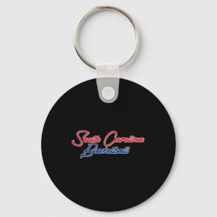 South Carolina Basketball (usa Colours)  Key Ring