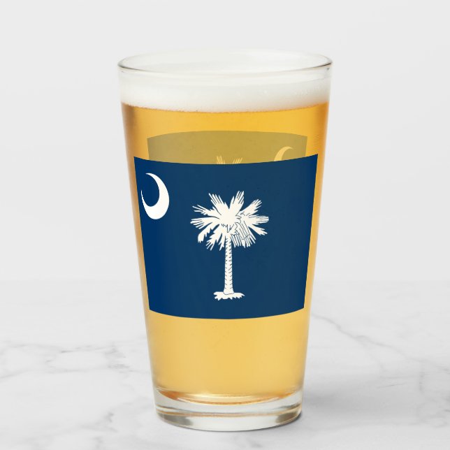 SOUTH CAROLINA BEER GLASS (Front Filled)