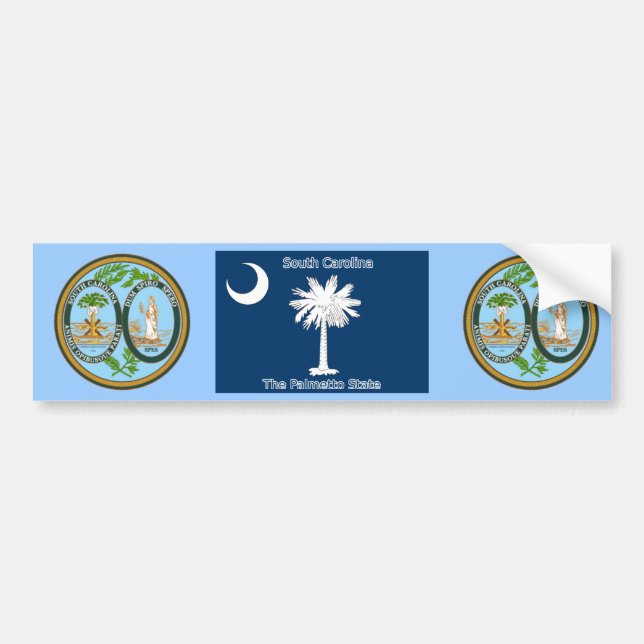 South Carolina Bumper Sticker (Front)
