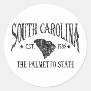 South Carolina Classic Round Sticker