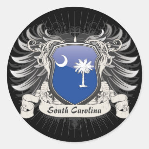 South Carolina Crest Classic Round Sticker