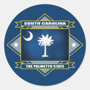 South Carolina Diamond Classic Round Sticker