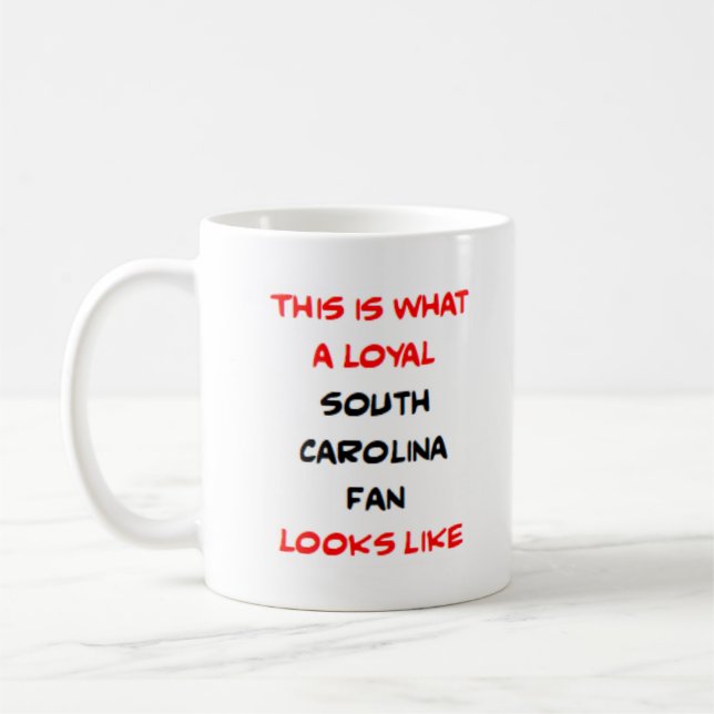 south carolina fan, loyal coffee mug (Left)