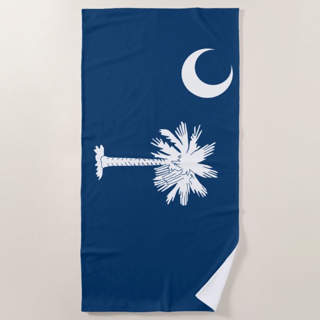 South Carolina Flag Beach Towel (Front)