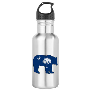 South Carolina Flag Bear 532 Ml Water Bottle