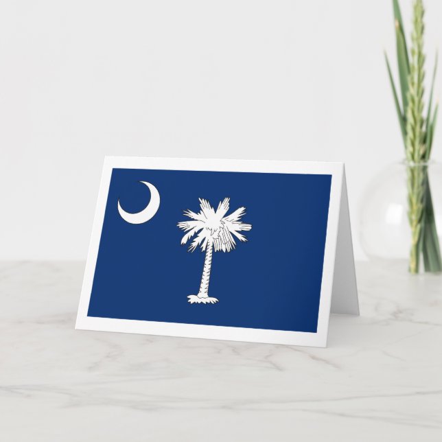 South Carolina Flag Greeting Card (Front)