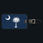 South Carolina Flag Luggage Tag<br><div class="desc">The iconic South Carolina flag repurposed on a customisable luggage tag. It's simple to add your personal information to the back.  If you are purchasing it as a gift,  you have the option of ordering  the tag with the slip in information card.</div>
