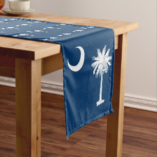 South Carolina flag & Sport fan house decor / USA Short Table Runner