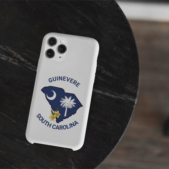 South Carolina Flag State Flower Yellow Jessamine Case-Mate iPhone Case (Creator Uploaded)