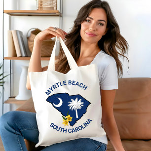 South Carolina Flag State Flower Yellow Jessamine Tote Bag