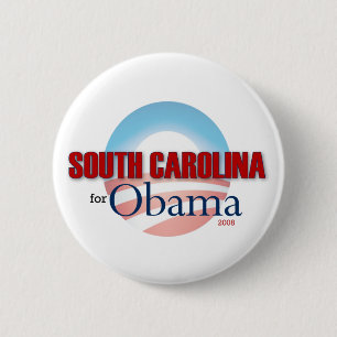 SOUTH CAROLINA for Obama 6 Cm Round Badge