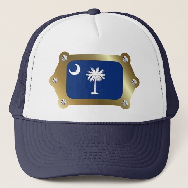 South Carolina framed Flag Hat (Front)