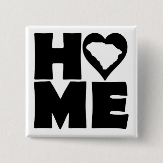South Carolina Home Heart State Button Badge Pin