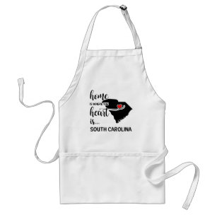 South Carolina home is where the heart is Standard Apron