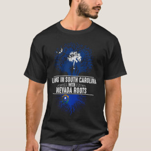 South Carolina Home Nevada Roots State Tree Flag T-Shirt