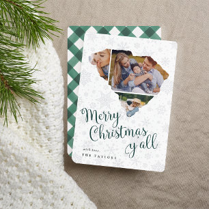 South Carolina Home State Photo Collage Christmas Holiday Card