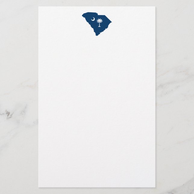 South Carolina in Blue and White Stationery (Front)