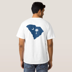 South Carolina in Blue and White T-Shirt