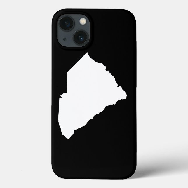 South Carolina in White and Black Case-Mate iPhone Case (Back)