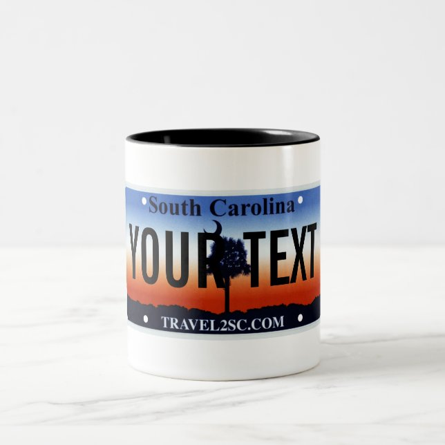 South Carolina license plate mug (Center)