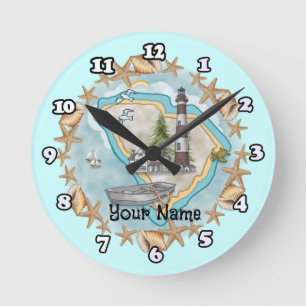 South Carolina Lighthouse Round Clock