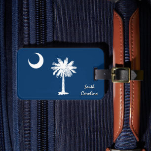 South Carolina Luggage Tags, patriot Carolina Flag Tag