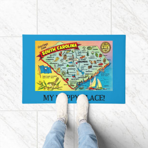 South Carolina Map 24x36 Doormat
